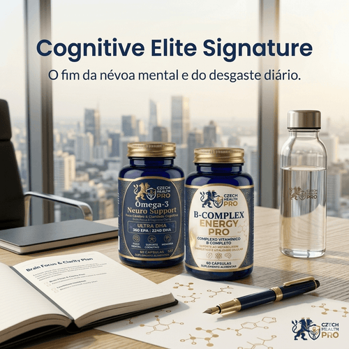 Kit Cognitivo Elite Assinatura PRO com Ômega-3 e B-Complex