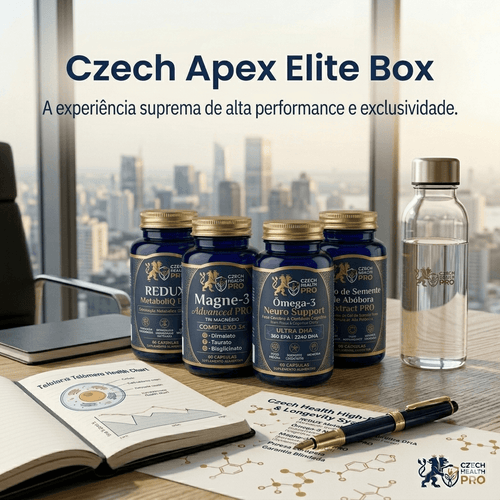 Kit de Suporte Suplementar Exclusivo com frascos de vitaminas e suplemento
