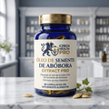 Óleo de Semente de Abóbora Extract PRO em frasco azul com rótulo
